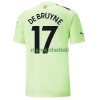 Maillot de Supporter Manchester City De Bruyne 17 Troisième 2022-23 Pour Homme